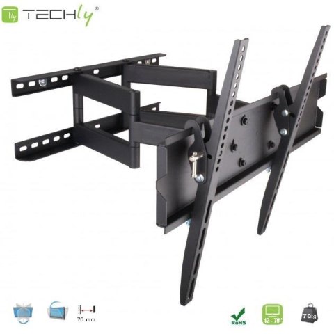 Techly Uchwyt ścienny Techly 42"-70", 70kg obrotowy