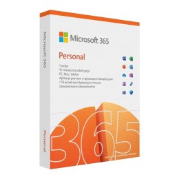 Microsoft Oprogramowanie Microsoft 365 Personal PL P10 1Y 1User/5Devices Win/Mac Medialess Box