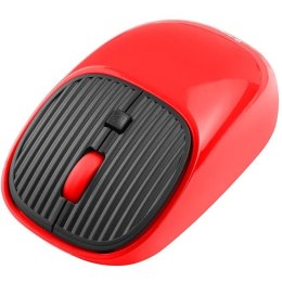 Tracer Mysz bezprzewodowa Tracer WAVE RF optyczna nano czerwona z akumulatorem