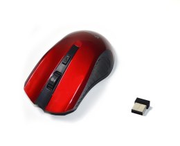 VAKOSS Mysz bezprzewodowa VAKOSS TM-658UR optyczna 4 przyciski 1600dpi czerwono-czarna