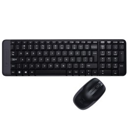 LOGITECH Zestaw bezprzewodowy klawiatura + mysz Logitech MK220 czarny
