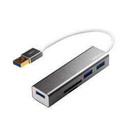 LogiLink Hub USB 3.0 LogiLink UA0306 3 porty USB, z czytnikiem kart