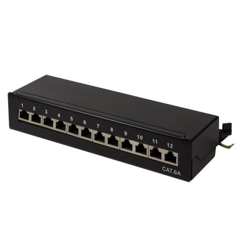 LogiLink Patch panel stacjonarny LogiLink NP0019B 12x RJ45 kat.6A ekranowany