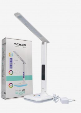 MAXCOM Lampka biurkowa MaxCom ML2100 Aurora, biała