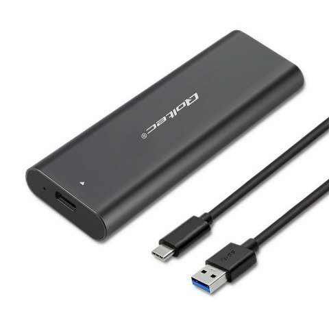 Qoltec Obudowa/kieszeń Qoltec do dysków M.2 SATA SSD | NGFF | USB typ C