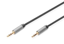 Digitus Kabel połączeniowy audio DIGITUS PREMIUM MiniJack Stereo Typ 3.5mm/3.5mm M/M nylon 1,8m