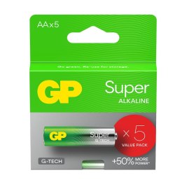 GP Recyko Bateria alkaliczna AA / LR6 GP Super Alkaline G-TECH - 5 sztuk