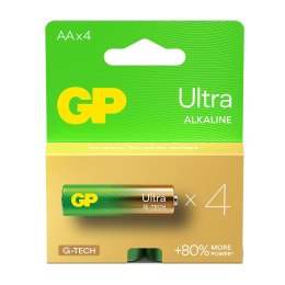 GP Recyko Bateria alkaliczna AA / LR6 GP Ultra Alkaline G-TECH - 4 sztuki