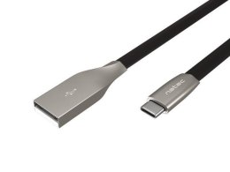 Natec Kabel USB 2.0 Type-C(M) - AM 1m czarny metal Natec prati