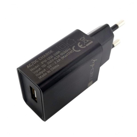 Techly Ładowarka sieciowa Techly USB-A 5V 2,4A czarna