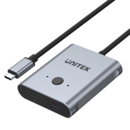 UNITEK Przełącznik Dwukierunkowy Unitek D1078A USB-C 4K 144Hz PD 100W