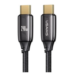 USAMS Kabel USB Usams U82 USB-C/USB-C 240W PD 3.1 Fast Charging 1,2m czarny