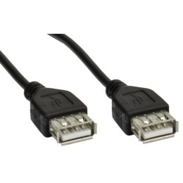 AKYGA Kabel USB 2.0 Akyga AK-USB-06 USB A(F) - A(F) 1,8m czarny