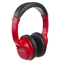 Audiocore Słuchawki z mikrofonem Audiocore AC720 R Bluetooth V5.1, czerwone, bezprzewodowe, nauszne