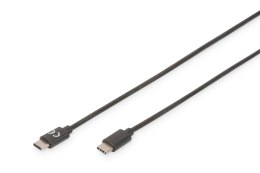 Digitus Kabel USB 2.0 DIGITUS HighSpeed Typ USB C/USB C M/M czarny 1,0m