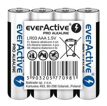 Everactive Baterie alkaliczne AAA/LR03 everActive Pro Alkaline 4 sztuki