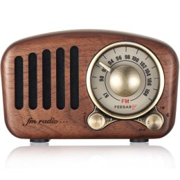FEEGAR Radio FM z głośnikiem BT Feegar Retro Wooden drewniane
