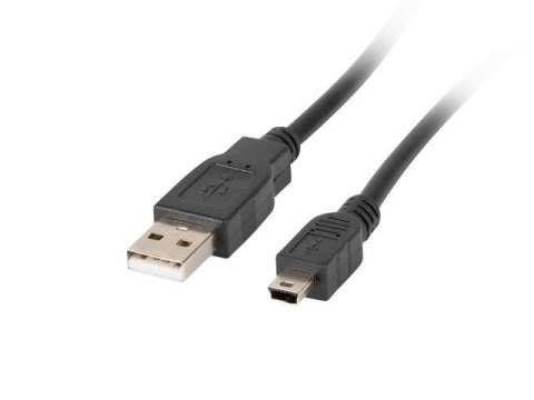 LANBERG Kabel USB 2.0 Lanberg mini AM-BM5P(CANON) ferryt 1,8m czarny
