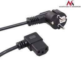 Maclean Kabel zasilający kątowy Maclean MCTV-803 3 pin 3m wtyk EU