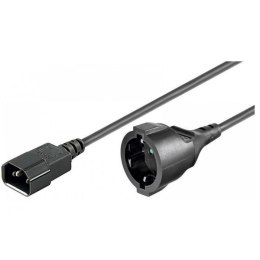 Manhattan Kabel zasilający / adapter Manhattan C14/Schuko F 1,5m czarny