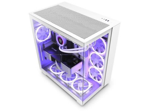 NZXT Obudowa NZXT H9 Flow RGB Midi Tower biała z oknem