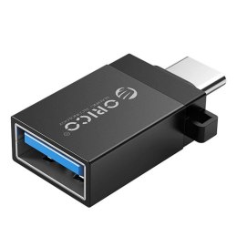 ORICO Adapter USB Orico CBT-UT01-BK-BP USB-C na USB-A alu czarny zawieszka