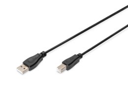 Digitus Kabel drukarkowy DIGITUS USB 2.0 A/M - B/M, 1m czarny