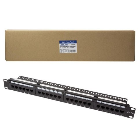 LogiLink Patch panel LogiLink NP0004A 19" 24x RJ45 kat.6 UTP