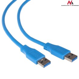 Maclean Kabel USB 3.0 Maclean MCTV-583 USB 3.0 A (M) - USB 3.0 A (M), niebieski 3m