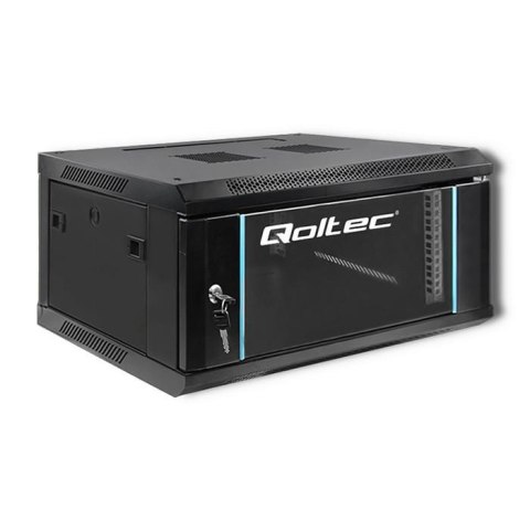 Qoltec Szafa RACK Qoltec 19" | 4U | 600x280x450 | Czarna | Wisząca