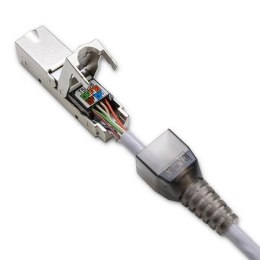 Qoltec Wtyk QOLTEC RJ45 beznarzędziowy STP | CAT6A | JACK PIN | T568B | T568A