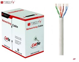 Techly Kabel instalacyjny TechlyPro skrętka Cat5e UTP linka, 305m SOHO CCA Szary