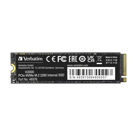 Verbatim Dysk SSD Verbatim Vi3000 512GB M.2 PCIe Gen3 NVME 2280 (3300/2500 MB/s)