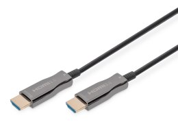 Digitus Kabel DIGITUS połączeniowy hybrydowy AOC HDMI 2.0 Premium High Speed Ethernet 4K60Hz UHD HDMI A/HDMI A M/M czarny 10m