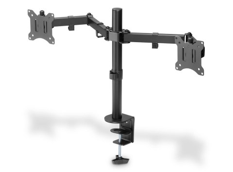 Digitus Uchwyt biurkowy podwójny (zacisk) DIGITUS 2xLCD max. 32"max. 2x 8kg uchyl.-obrot quick-release