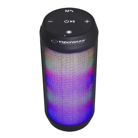 ESPERANZA Głośnik Bluetooth Esperanza Fado EP133K FM LED czarny