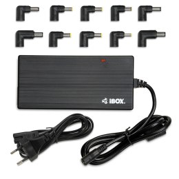 IBOX Zasilacz sieciowy uniwersalny iBOX IUZ90WA do notebooka automatyczny o mocy 90W, 10 wtyczek