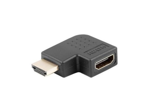 LANBERG Adapter Lanberg AD-0035-BK HDMI(M) - HDMI(F) kątowy lewo czarny