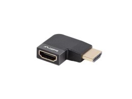 LANBERG Adapter Lanberg HDMI(F)->HDMI(F) 8K Kątowy Prawo Aluminimum Srebrny