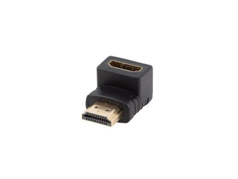 LANBERG Adapter Lanberg HDMI(M) -> HDMI(F) 4K kątowy dół czarny