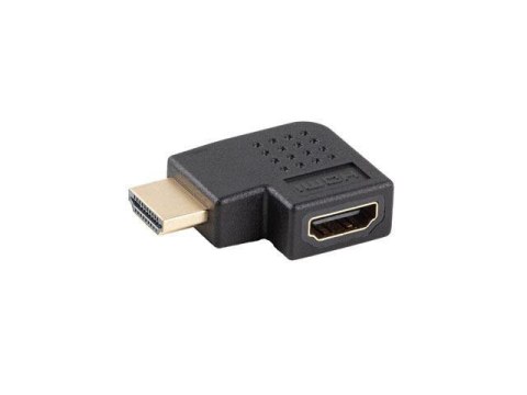 LANBERG Adapter Lanberg HDMI(M) -> HDMI(F) 4K kątowy lewo czarny