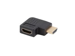 LANBERG Adapter Lanberg HDMI(M) -> HDMI(F) 4K kątowy prawo czarny