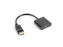 LANBERG Kabel adapter Lanberg AD-0009-BK DisplayPort (M)- > HDMI (F) czarny