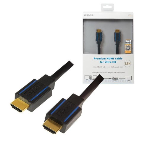 LogiLink Kabel HDMI LogiLink CHB004 Premium Ultra HD 1,8 m