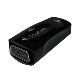 LogiLink Konwerter HDMI LogiLink CV0108 HDMI (F) na VGA (F), audio 3,5mm jack