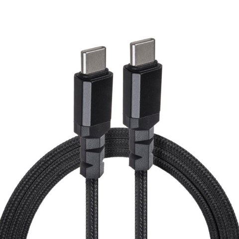 Maclean Kabel 2 x USB-C 100W Maclean MCE491 wspierający PD przesył danych do 10Gbps 5A czarny dł. 1m