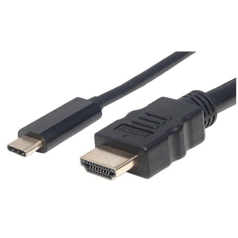 Manhattan Kabel adapter Manhattan USB-C / HDMI 4K*30Hz DP Alt Mode 1m czarny