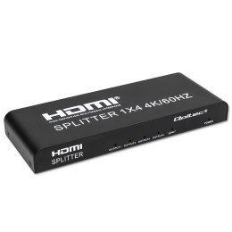 Qoltec Rozdzielacz aktywny Qoltec Splitter 4 x HDMI 4K x 2K | 6Gb/s | 60Hz