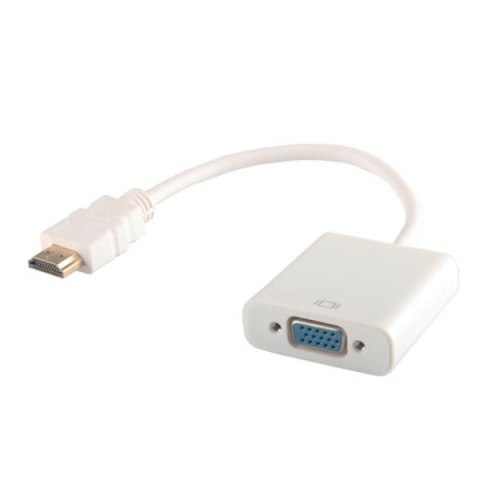 SAVIO Kabel adapter Savio CL-27/B HDMI - VGA biały