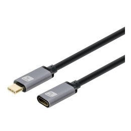 Techly Kabel/Przedłużacz Techly USB-C 3.2 Gen2 M/F 1m czarny